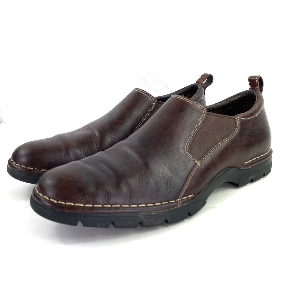 Cole Haan Men Brown Leather Loafers Nike Air Sz 9